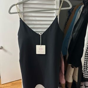 Blank blouse with gold straps